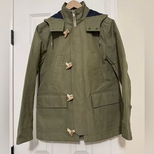 Brooks Brothers Olive Duffle Coat